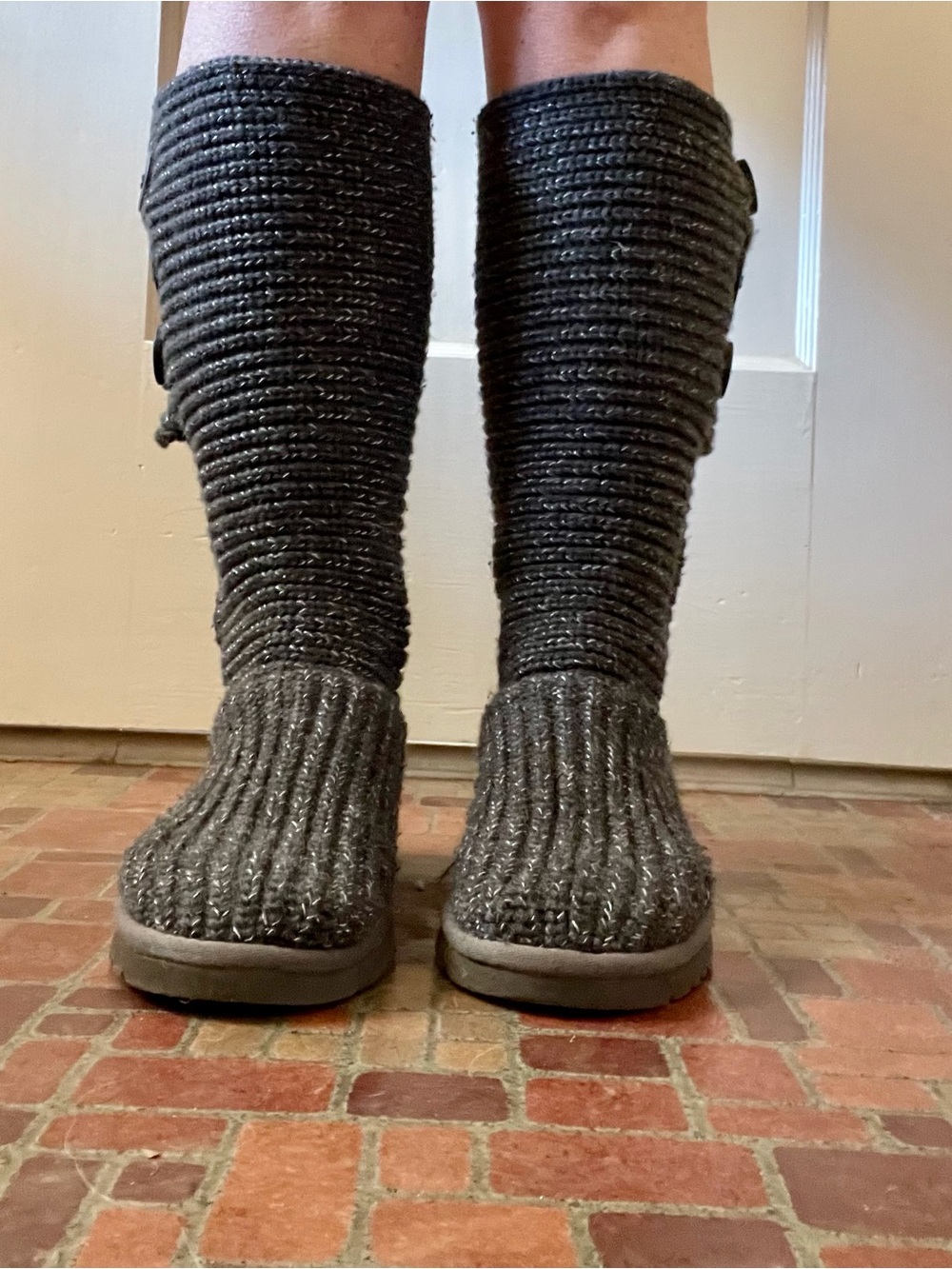 UGG Charcoal Knit Boots